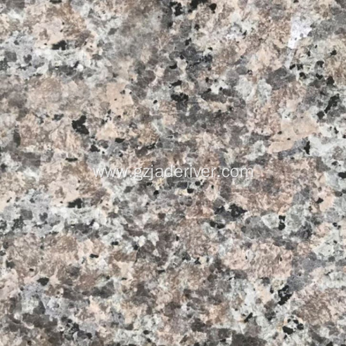 Red natural granite tile floor